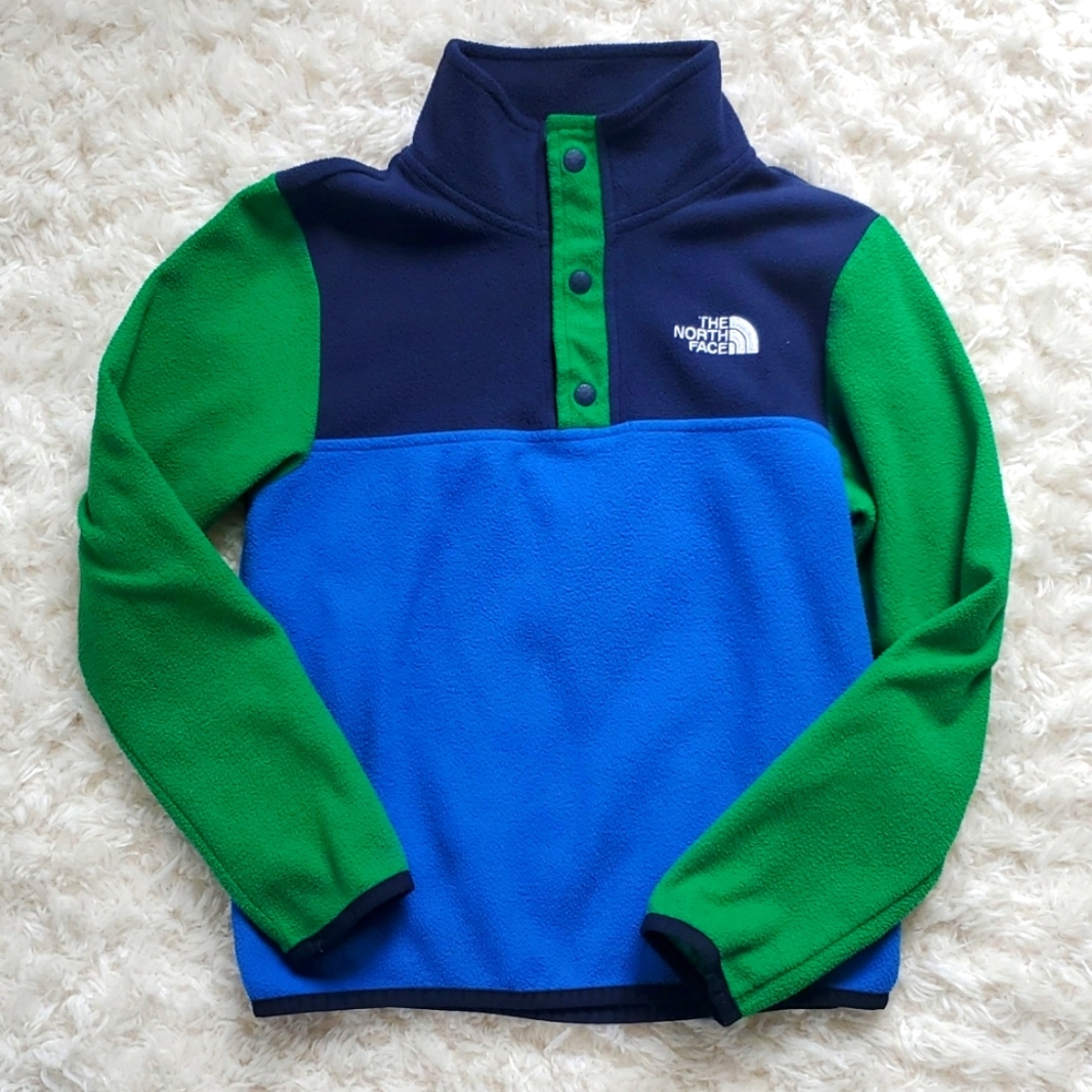 The North Face Kids Fleece Sweater - Blue and Green